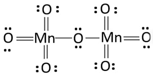 Manganese heptoxide Mn2O7 lewis structure